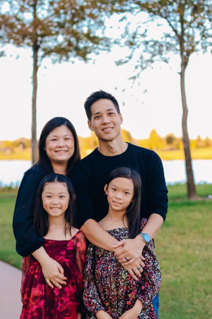 Pastor Justin Wong with his family